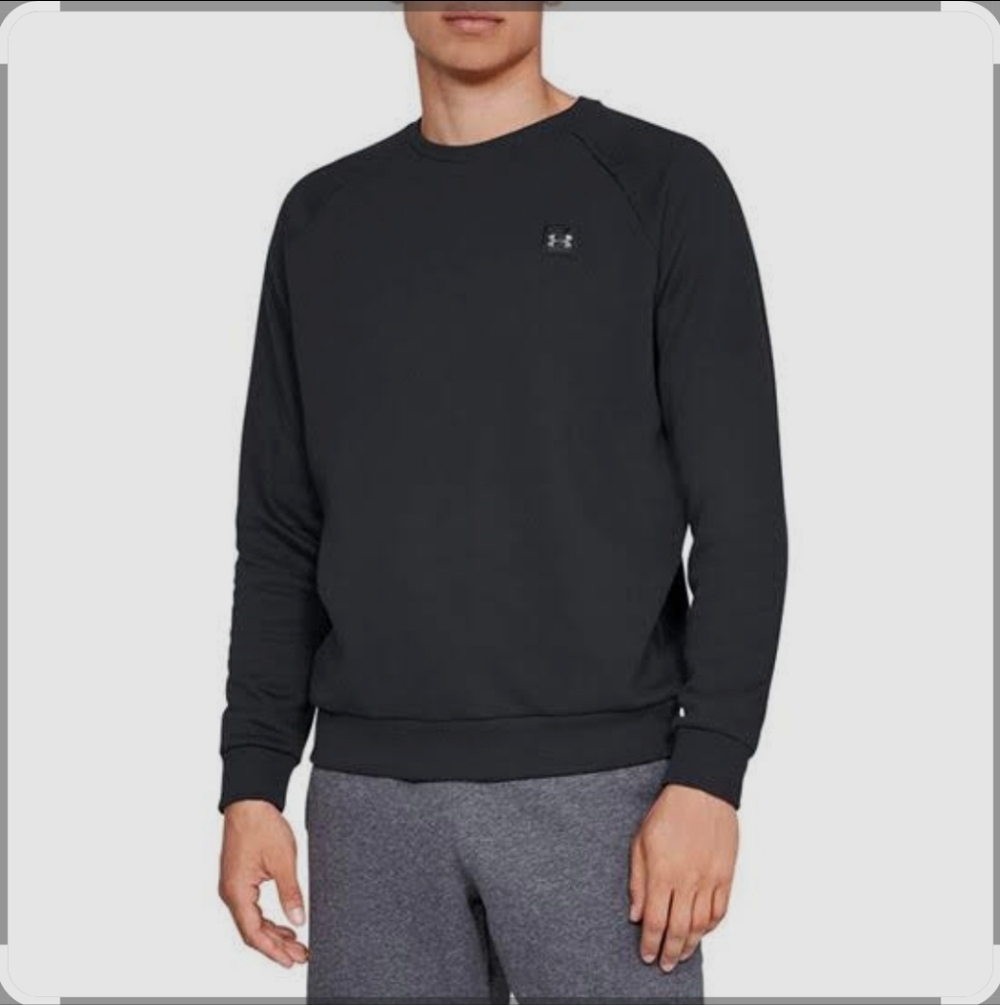 Under Armour Men’s Black Crewneck Pullover Sweatshirt